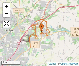 Area schools map